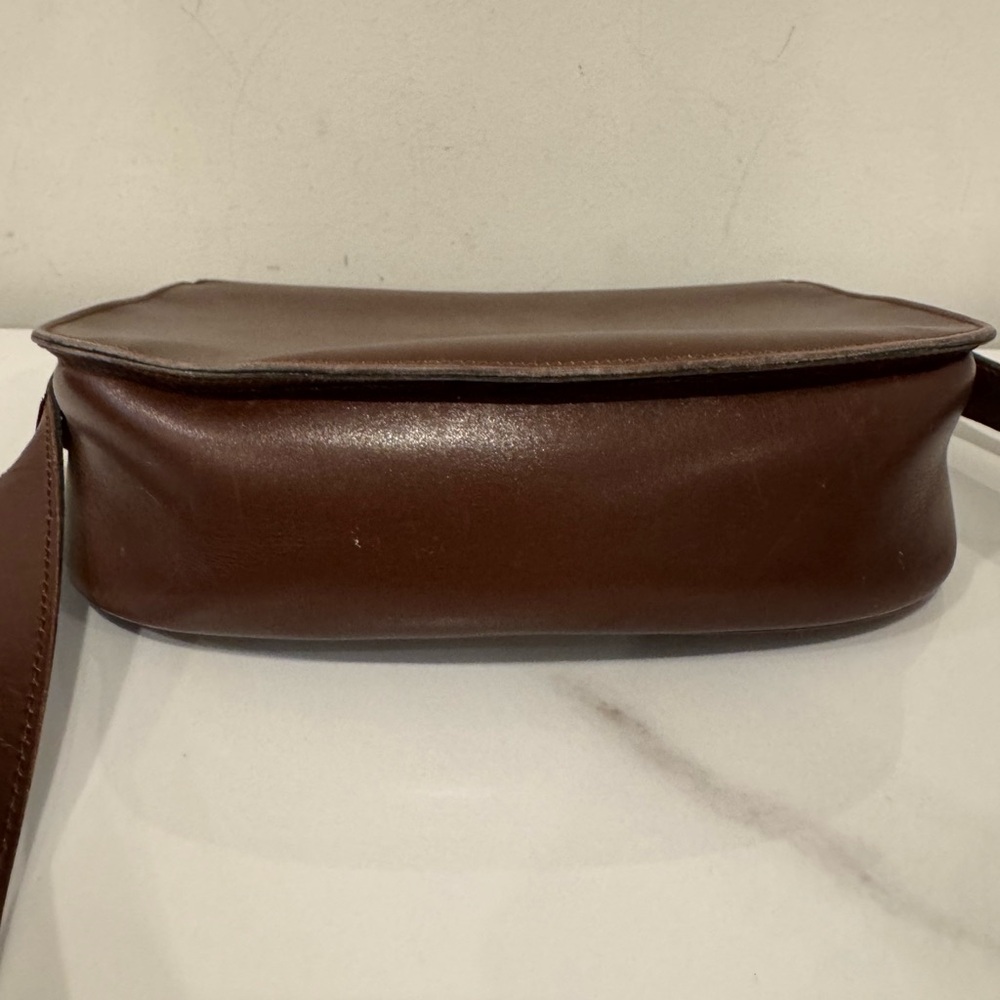 Authenticated Celine Brown Leather Vintage Crecy Crossbody Bag - Picture 7 of 16